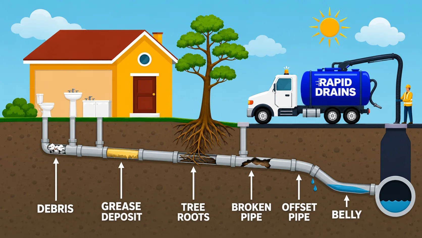 Common Causes of Blocked Drains Common Causes of Blocked Drains